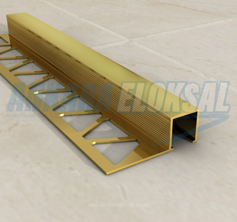 Geniş Kenarlı Bitim Dış Köşe Profili