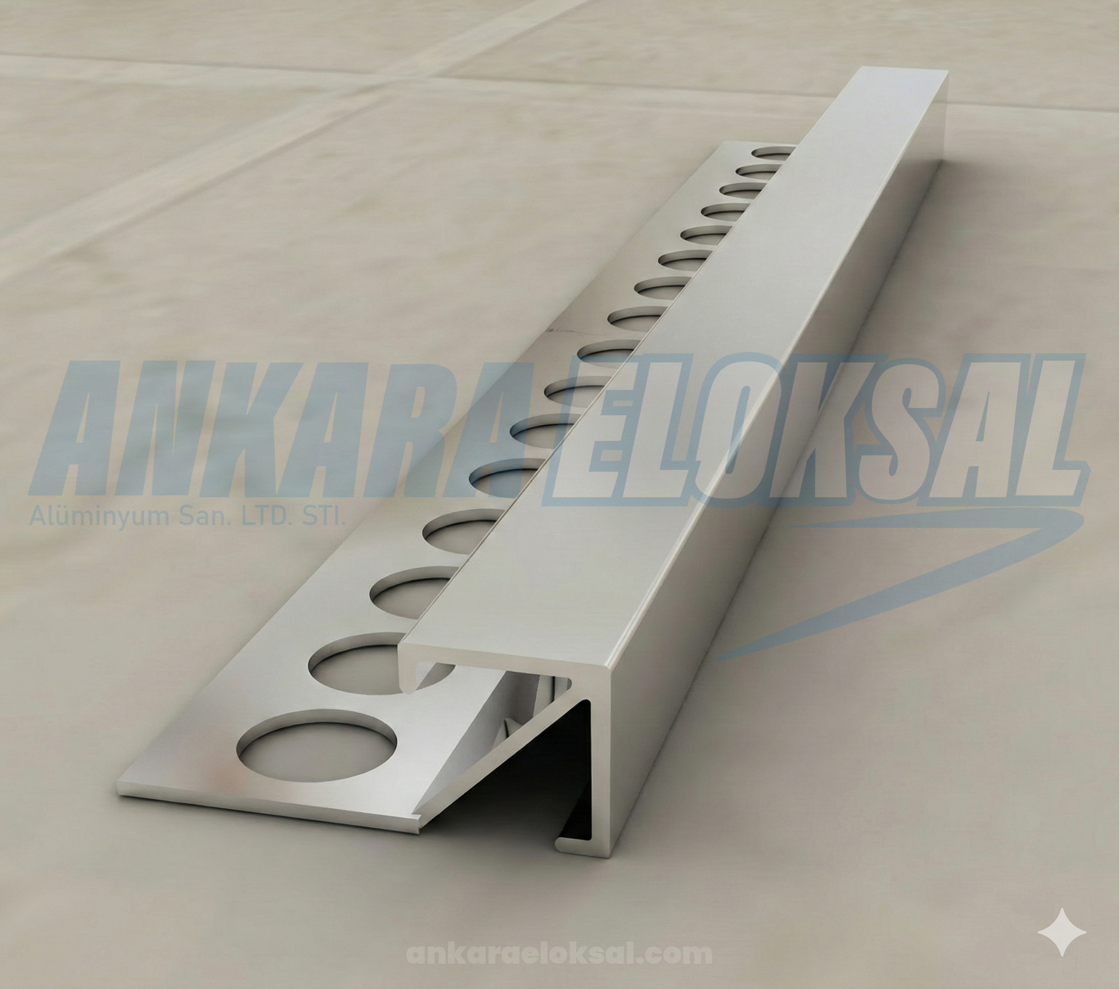 Çift Taraf Kare Dış Köşe Profili