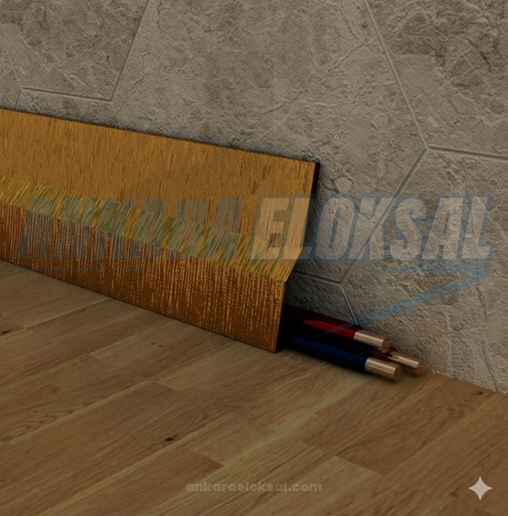 Kablo Kanallı Süpürgelik Profili